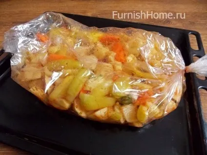 Картопля з овочами, запечений в рукаві (картопля з овочами) Картопля з овочами, запечений в рукаві