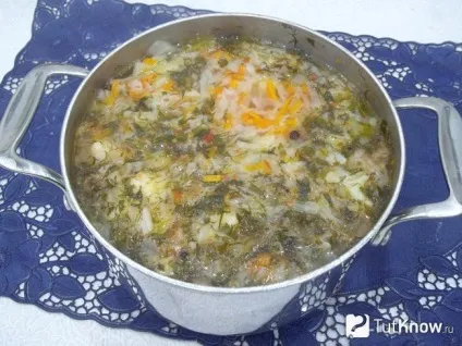 Капустяний суп покроковий рецепт