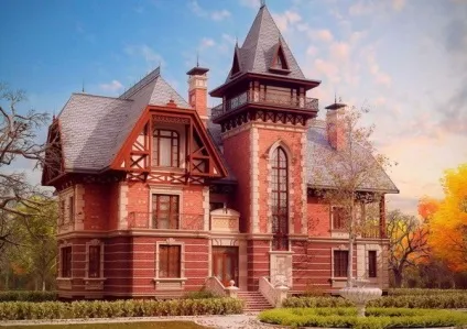 Гарні будинки з червоної цегли фото (матеріали) Гарні будинки з червоної цегли фото
