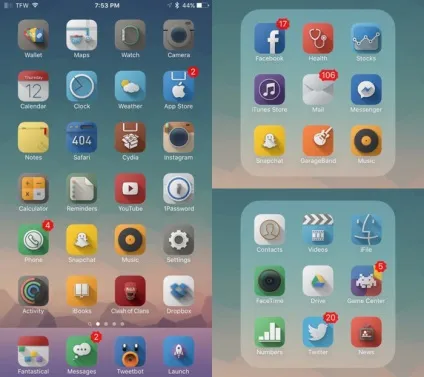 Красиві теми для iphone, ipad або ipod touch на ios 9 з Твіка winterboard (cydia) Красиві теми для iphone, ipad або ipod touch на ios 9 з Твіка winterboard