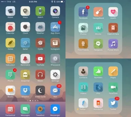Красиві теми для iphone, ipad або ipod touch на ios 9 з Твіка winterboard (ipad.) Красиві теми для iphone, ipad або ipod touch на ios 9 з Твіка winterboard