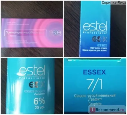 Фарба для волосся estel professional essex - «7 (essex) Фарба для волосся estel professional essex - «7