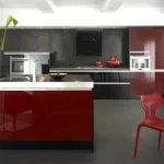 Червоно-чорна кухня - 70 фото дизайн-проектів для оригінального інтер'єру
