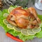 Курка, фарширована ананасами (ананасами) Курка, фарширована ананасами