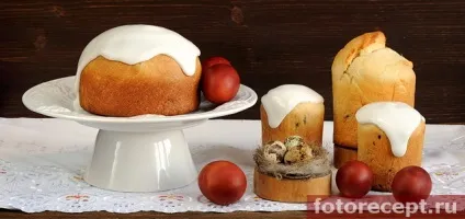 Паски з білкової глазур'ю, прості рецепти (пасок білкової глазур'ю) Паски з білкової глазур'ю, прості рецепти