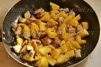 Курка з ананасами на сковороді, рецепт (ананасами сковороді рецепт) Курка з ананасами на сковороді, рецепт