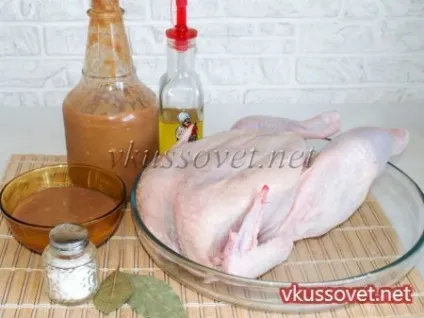Курка під соусом в духовці, рецепт з покроковими фото (в соусі) Курка під соусом в духовці, рецепт з покроковими фото