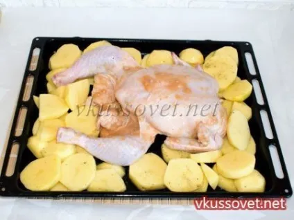 Курка під соусом в духовці, рецепт з покроковими фото (рецепт) Курка під соусом в духовці, рецепт з покроковими фото