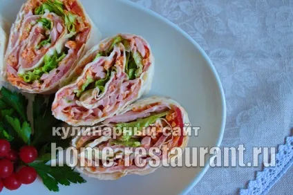 Лаваш з начинкою «ковбасна» - домашній ресторан (начинкою) Лаваш з начинкою «ковбасна» - домашній ресторан