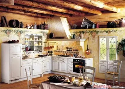 Кухня в сільському стилі - дизайн, оформлення, фото