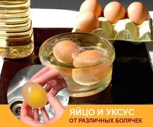 Лікування п'яткової шпори яйцем і оцтом - рецепт мазі (оцтом) Лікування п'яткової шпори яйцем і оцтом - рецепт мазі