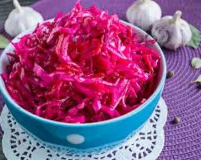 Маринована капуста з буряком швидкого приготування (маринована капуста з буряком швидкого приготування) Маринована капуста з буряком швидкого приготування