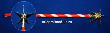 Модульне орігамі дід мороз