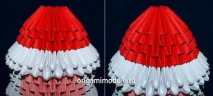 Модульне орігамі дід мороз
