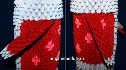 Модульне орігамі дід мороз