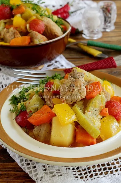 М'ясне рагу з овочами рецепт з фото, чарівна (м'ясне) М'ясне рагу з овочами рецепт з фото, чарівна