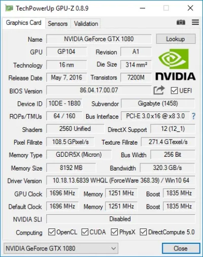 Огляд і тестування відеокарти gigabyte geforce gtx 1080 g1 gaming (gv-n1080g1 gaming-8gd) (gigabyte) Огляд і тестування відеокарти gigabyte geforce gtx 1080 g1 gaming (gv-n1080g1 gaming-8gd)