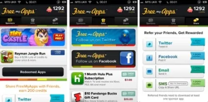 Огляд сервісів freemyapps, freeappslots і junowallets з фотографіями
