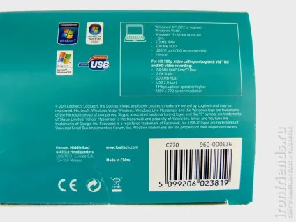 Огляд веб-камери logitech c270