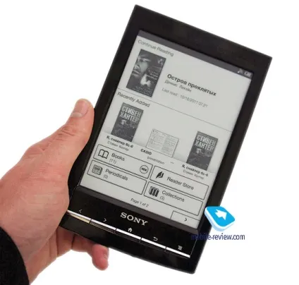 Огляд електронної книги sony prs-t1 (екрані відображається обкладинка) Огляд електронної книги sony prs-t1