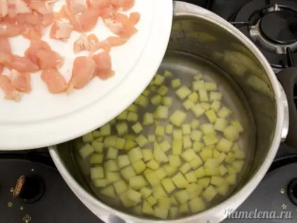 Овочевий суп з куркою і вершками (вершками) Овочевий суп з куркою і вершками