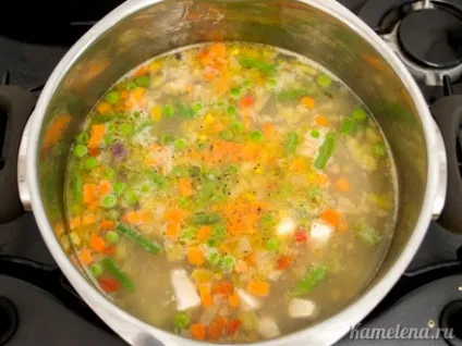 Овочевий суп з куркою і вершками (овочевий куркою вершками) Овочевий суп з куркою і вершками