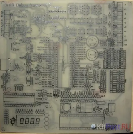 Отладочная плата atmel avr своїми руками (плата) Отладочная плата atmel avr своїми руками