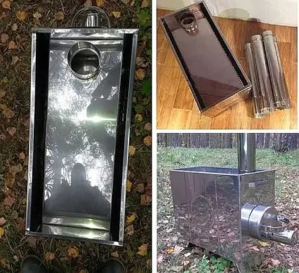 Піч для похідної лазні з магазину, саморобна металева, кам'янки (піч) Піч для похідної лазні з магазину, саморобна металева, кам'янки