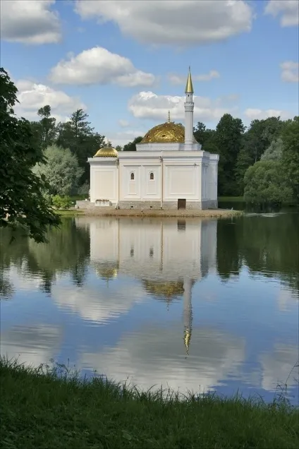 Пейзажний (англійський) парк єкатерининського парку царського села, частина 1 (зал на острову) Пейзажний (англійський) парк єкатерининського парку царського села, частина 1