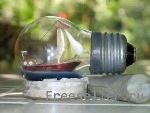 Як зробити кораблик в лампочці - саморобки з непотрібних речей - саморобки з мотлоху (своїми) Як зробити кораблик в лампочці - саморобки з непотрібних речей - саморобки з мотлоху