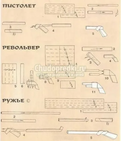 Як зробити автомат з паперу інструкція 2 (паперу) Як зробити автомат з паперу інструкція 2