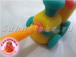 Поні, машинка і паровозик з мастики, майстер-клас - сахарінка