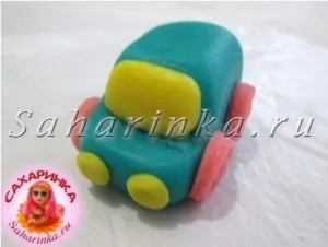 Поні, машинка і паровозик з мастики, майстер-клас - сахарінка