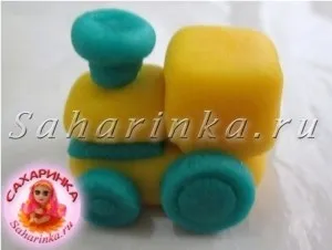 Поні, машинка і паровозик з мастики, майстер-клас - сахарінка