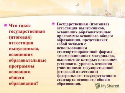 Презентація на тему що таке державна (підсумкова) атестація випускників, що освоїли (атестація) Презентація на тему що таке державна (підсумкова) атестація випускників, що освоїли