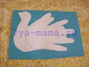 Проста виріб голуб миру з паперу своїми руками для дітей, сім'я і мама (світу) Проста виріб голуб миру з паперу своїми руками для дітей, сім'я і мама