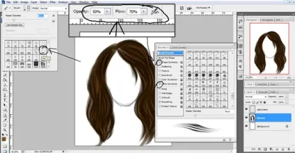 Простий урок з малювання волосся в adobe photoshop
