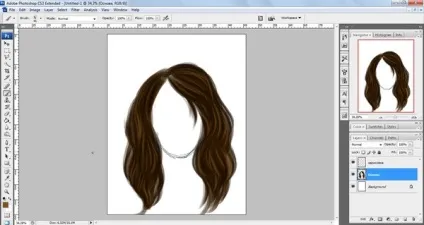Простий урок з малювання волосся в adobe photoshop