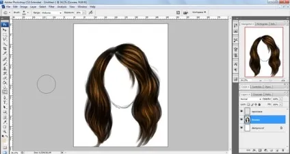 Простий урок з малювання волосся в adobe photoshop
