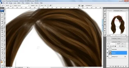 Простий урок з малювання волосся в adobe photoshop
