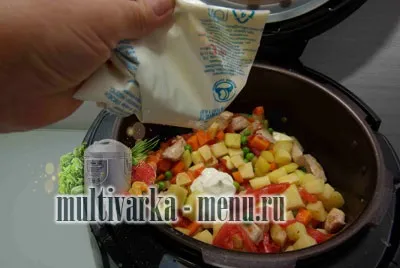 Рагу з куркою в мультиварці, другі страви в мультиварці (рагу в мультиварці) Рагу з куркою в мультиварці, другі страви в мультиварці