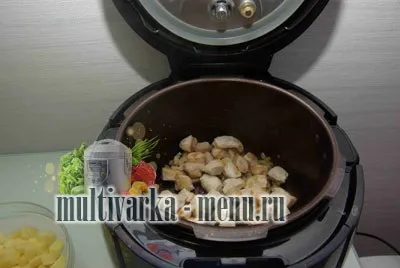 Рагу з куркою в мультиварці, другі страви в мультиварці (рагу з куркою в мультиварці) Рагу з куркою в мультиварці, другі страви в мультиварці