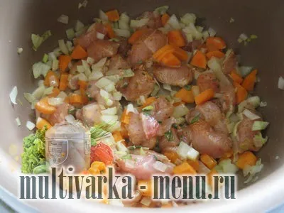 Рагу з куркою в мультиварці, другі страви в мультиварці (рагу в мультиварці) Рагу з куркою в мультиварці, другі страви в мультиварці