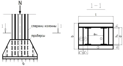 Розрахунок і конструювання оголовка колони 1 (колони) Розрахунок і конструювання оголовка колони 1