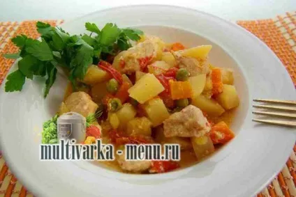 Рагу з куркою в мультиварці, другі страви в мультиварці (рагу) Рагу з куркою в мультиварці, другі страви в мультиварці