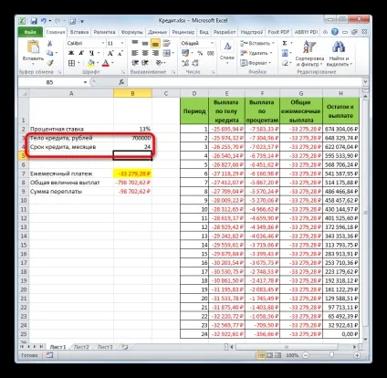 Розрахунок аннуитетного платежу в excel (excel) Розрахунок аннуитетного платежу в excel