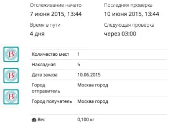 Розширена інформація про посилку, post2go