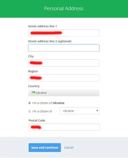 Реєстрація в payza