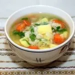 Рисовий суп в мультиварці з м'ясом і куркою (включаємо режим «суп») Рисовий суп в мультиварці з м'ясом і куркою