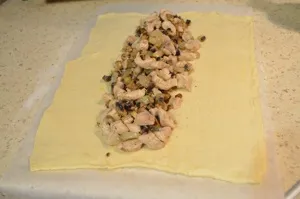 Рецепт випічка з листкового тіста пиріг з куркою і грибами (тесту) Рецепт випічка з листкового тіста пиріг з куркою і грибами